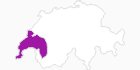 Karte der Unterkünfte im Genferseegebiet