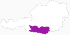 Karte der Unterkünfte in Kärnten