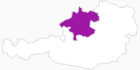 Karte der Unterkünfte in Oberösterreich