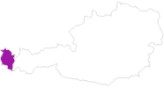 Karte der Unterkünfte in Vorarlberg