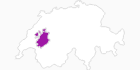 Karte der Unterkünfte in der Fribourg Region