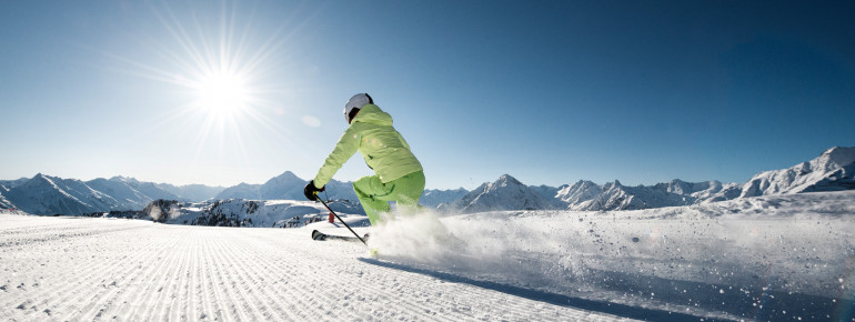 Skifahren am Rastkogel