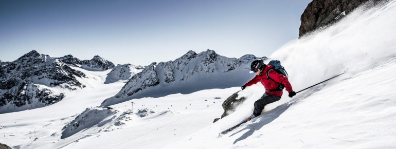 Freerider wissen den Pitztaler Gletscher zu schätzen